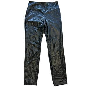 Womens Pants Size Medium Black Punk Goth Retro Biker 80s 70s Edgy Rebellious